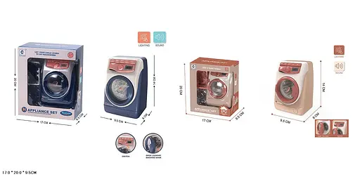 Стиральная машина YH129-3C/3S на батарейках, свет, звук, в коробке (6982005400297) МИКС - фото 1