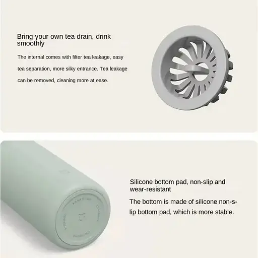 Термос MiJia Vacuum Cup 350 мл MJKDB01PL белый - фото 7