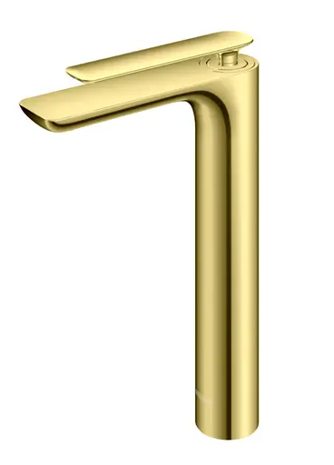 Змішувач для умивальника Kohlman Experience Brushed Gold високий QB170E-GDB Золотий - фото 1