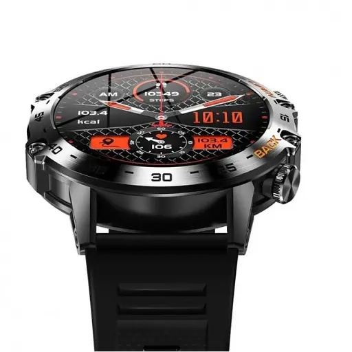 Смарт-годинник LEMFO K52 силіконовий ремінець Black Black (16360) - фото 2