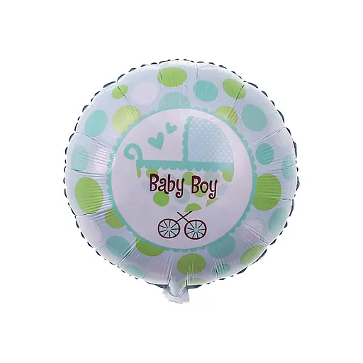 Шар воздушный фольгированный (45 см) Коляска для мальчика
