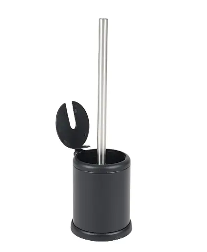 Йоржик для унітазу підлоговий Mixxus Topper-TB0201 black MI7095, Чорний матовий - фото 5