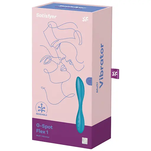 Вібратор Satisfyer G-Spot Flex 1 19.5 см блакитний - фото 4