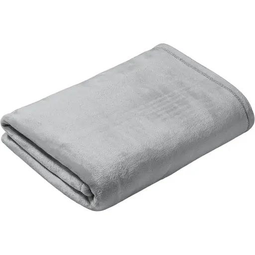 Плед LeLit велсофт гладкокрашеный 200х220 см светло-серый PL-0002 (le2000000340289)