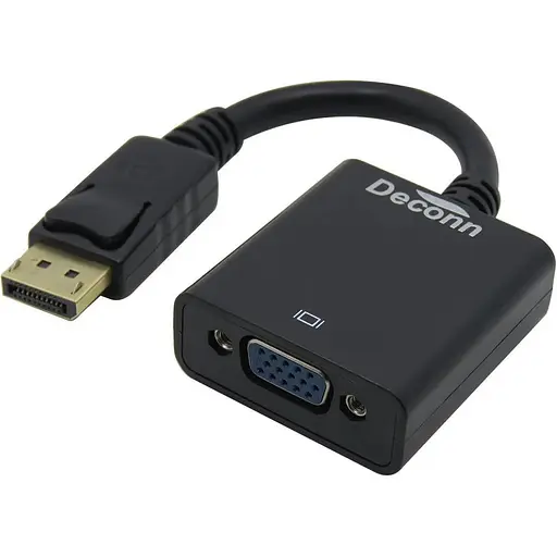 Конвертер переходник Display Port папа на VGA мама 30 см