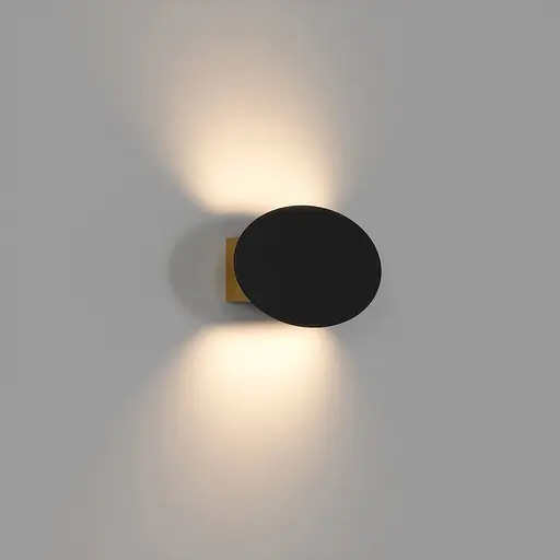 Настінний світильник Skarlat RWLB111 6W BK+GD 3000K