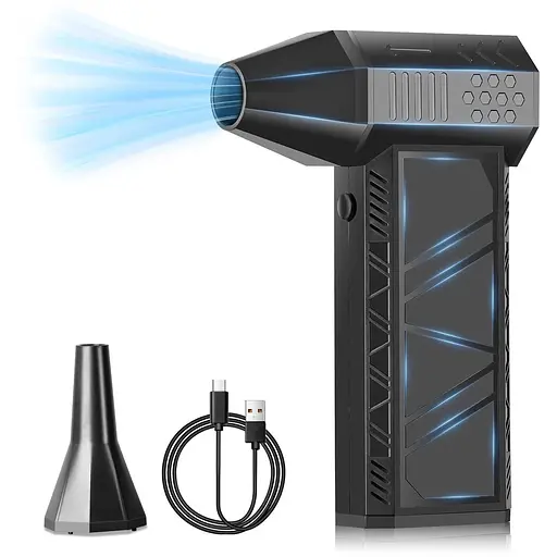 Вентилятор Jet Fan X6 турбо ручной мини аккумуляторный 8000 mAh 52 м/с