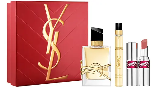 Набор Yves Saint Laurent Libre 90 мл парфюмированная вода, 10 мл парфюмированная вода, помада - фото 1