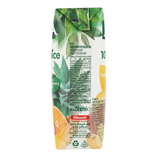 Сік Jaffa 100% Juice мультифруктовий 250 мл (946377) - фото 3