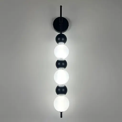 Стильные светодиодные бра в черном корпусе 75х12 см Line F Арт. WNO22/3 BK - фото 3