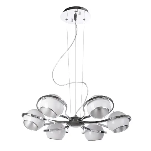 Люстра подвесная Brille в спальню E14 40W CH WH (BL-301S/6)