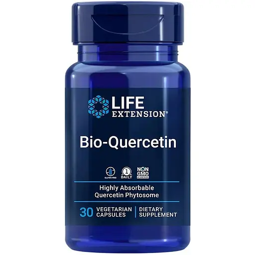 Био-кверцетин Life Extension Bio-Quercetin, 30 вегакапсул для поддержания сердечно-сосудистой системы - фото 1