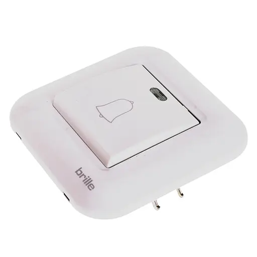 Кнопка для дзвінка Brille TB-1VBL White 135239
