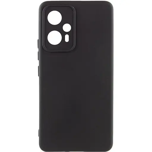 Чехол Silicone Cover Lakshmi Full Camera A для Xiaomi Redmi Note 12T Pro Черный / Black