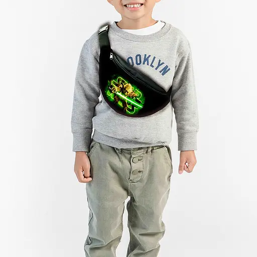 Сумка-бананка дитяча Йода Стар Варс "Star Wars" ,32х15см,сумка для хлопчика через плече (00226)