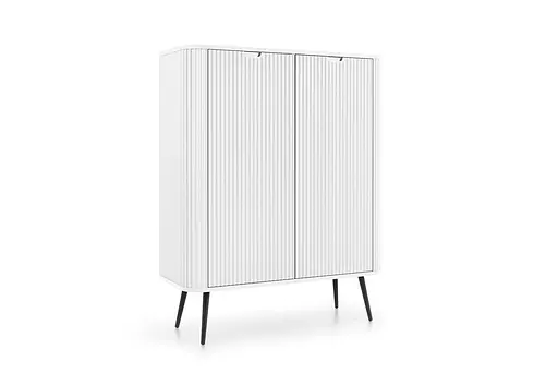 Комод Perfect Home Зова / Zova 2-дверний з чорними ніжками K103 Білий (PFH-091285) - фото 4