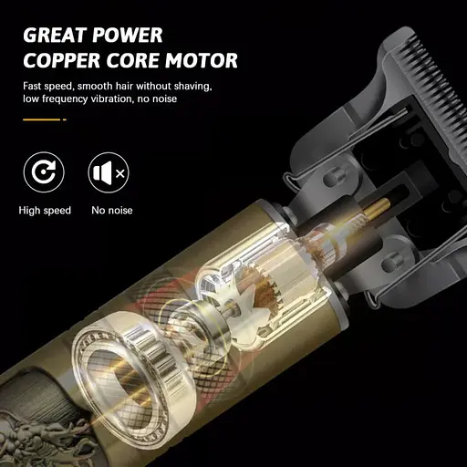 Акумуляторний чоловічий тример для бороди, вусів і тіла Kemei Km-1974А машинка для стрижки - фото 8