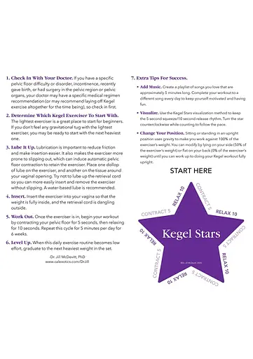 Набір вагінальних кульок Tighten Tone Kegel Training, 2шт., рожевий - фото 8