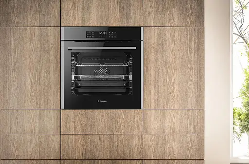 Духовой шкаф электрический Hansa 77 л A+ дисплей конвекция черный - фото 2