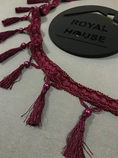 Бахрома бордовая - фото 1