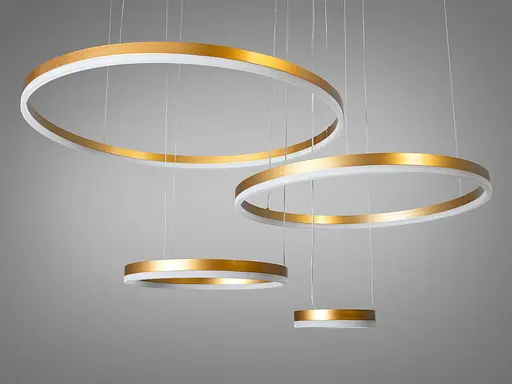 Світлодіодна підвісна люстра D2485 золото 135Вт - фото 2