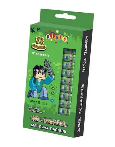 Пастель масляная KIDIS Level Up, 12 цветов
