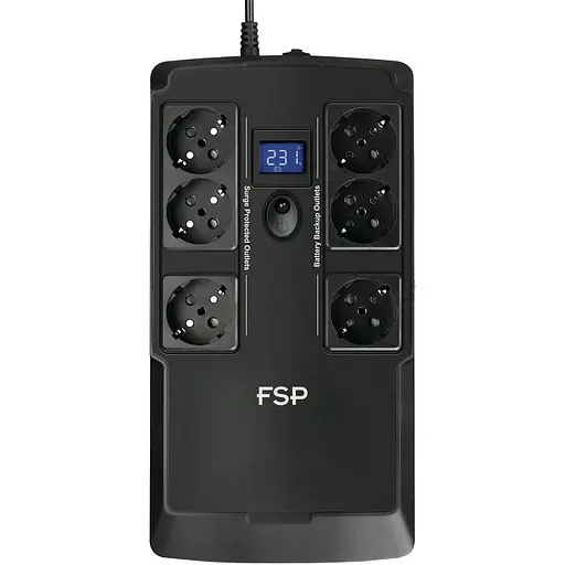 ИБП FSP NanoFit 800, 800ВА/480Вт, SCHUKO, USB/2хUSB зар 5V/1A(Max.), AVR, RG11 - фото 2