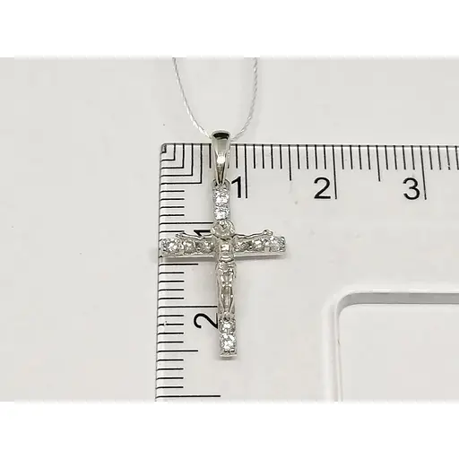 Золотой крестик Империя золота Распятие Христа с фианитами. КР298БИ - фото 5