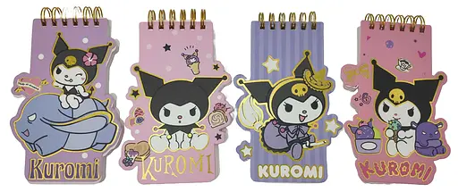 Блокнот на спирали фигурный Kuromi, 60 листов, 9x13 см (в ассортименте) - фото 2