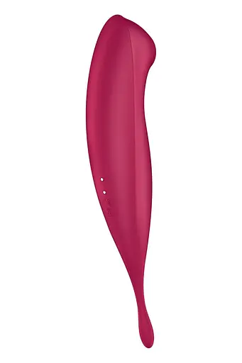 Вакуумний кліторальний стимулятор з вібрацією Satisfyer Twirling Pro+ червоний - фото 6