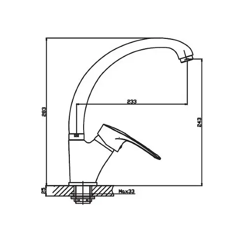 Змішувач для кухні Haiba HANSBERG 777 чорний HB0216 - фото 2