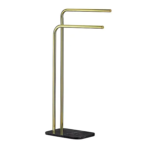 Полотенцедержатель Liron, мрамор, черно-золотой (20020) - фото 2