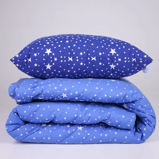 Набір MirSon №1254 Сolor Fun Line Milky Way з евкаліптовим волокном 220 х 240 см синій (2200010883688) - фото 4