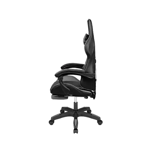 Кресло геймерское Kruger & Matz GX-150 с подставкой для ног Black/Grey - фото 5