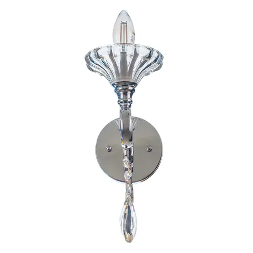 Бра Brille BCL-722W/1 E14 CH настінне накладне класичне - фото 2