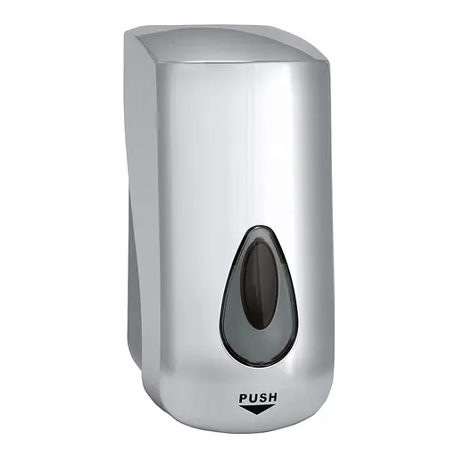 Дозатор для рідкого мила Bemeta Hotel глянець пластик 121209037, Нержавіюча сталь - фото 1