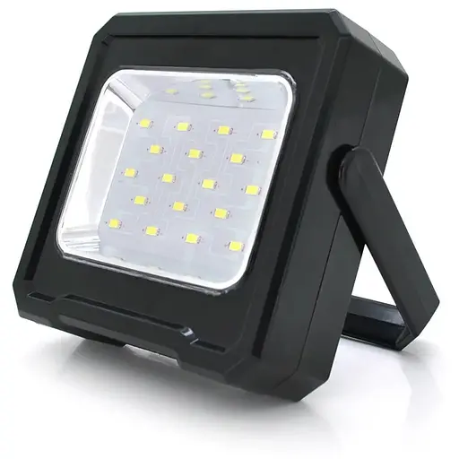 Переносной фонарь-прожектор RC-C095+Solar (20W), 18 LED(SMD), 3 режима работы, заряд от USB+Solar, встроенная батарея, Box