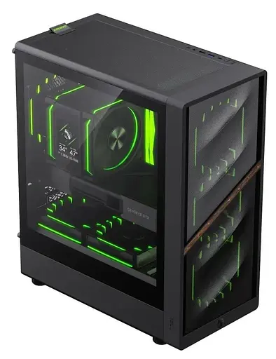 Корпус GameMax Aeris 330 M Tempered Glass без БЖ Black (AERIS 330 MB) - фото 5