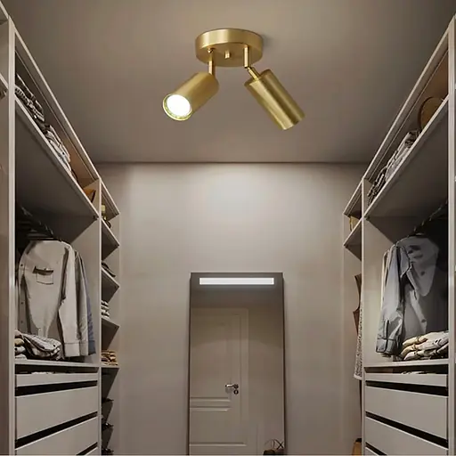 Світильнк 2 в 1 в корпусі кольору латунь Line.F Кількість ламп 2 - фото 3