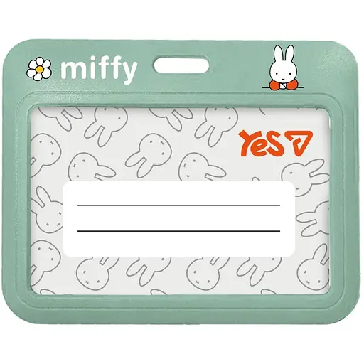 Бейдж без ленты горизонтальный Yes Miffy слайдер (940400)
