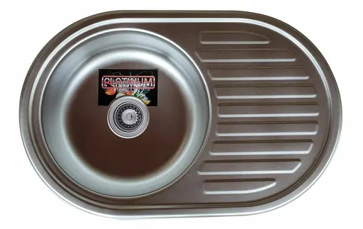 Кухонная мойка из нержавеющей стали Platinum 7750 полировка (0,6/170 мм), R, Polish - фото 4