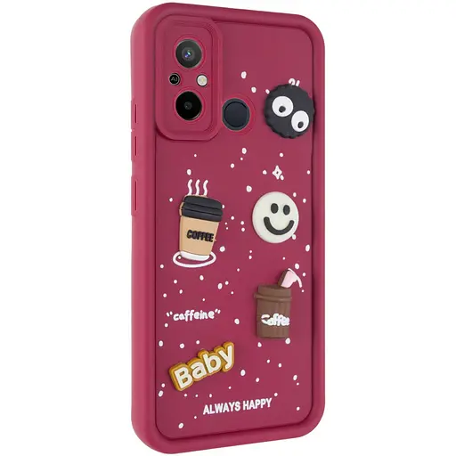 Чехол Epik TPU Toys Case для Xiaomi Redmi 12C/Poco C55 Красный/Always Happy