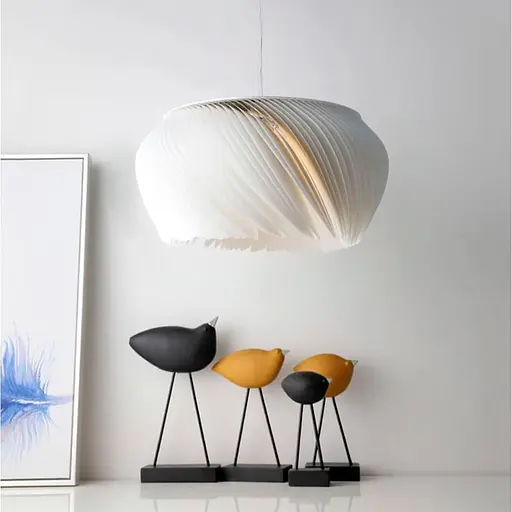 Витончений білий світильник з декоративними пелюстками Ø 60 см | Арт. AA235-600 | Line F - фото 1