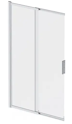 Шторка для ванни Am.Pm Like розсувна 100x150 см хром матовий WU80S-100PS-150MT, Універсальна, прозорий, хром матовий - фото 1