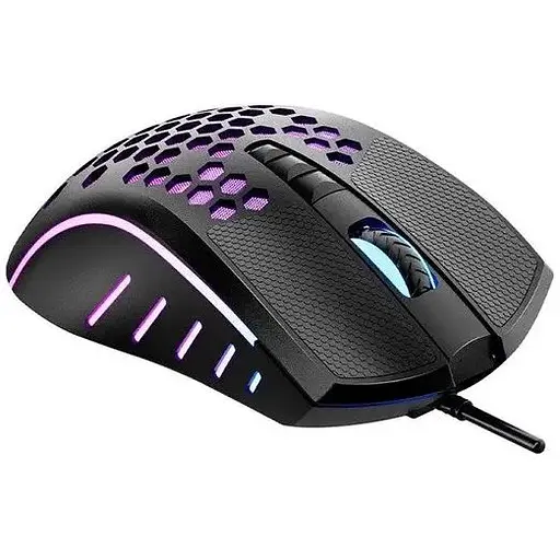 Комп'ютерна миша Mееtion GM015 ігрова оптична провідна 800-6400 DPI 8 кнопок RGB підсвічування чорна - фото 6