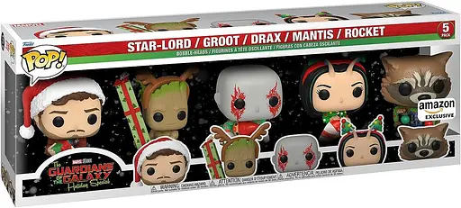 Набір фігурок Funko Pop Фанко Поп Marvel Holiday: Guardians of The Galaxy 5 Pack Стражі Галлактики M HGG 5 - фото 2