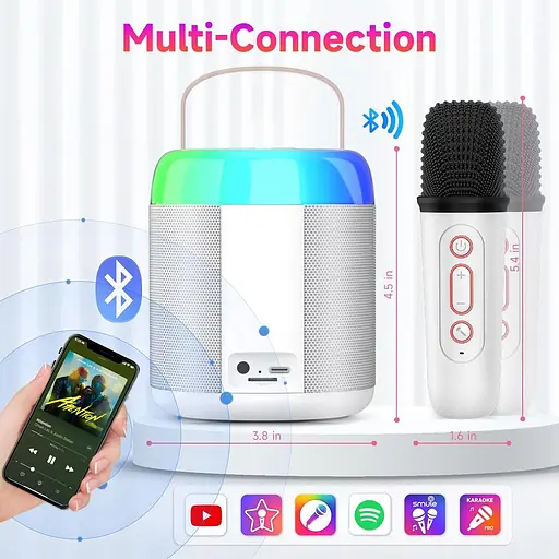 Караоке-машина Y2 Mini белая - фото 4