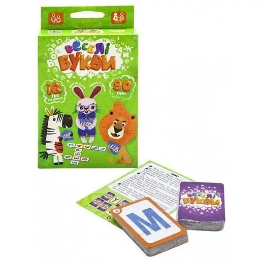 Настольная игра Danko Toys Веселые буквы G-VB-01U (2000903716129) - фото 1