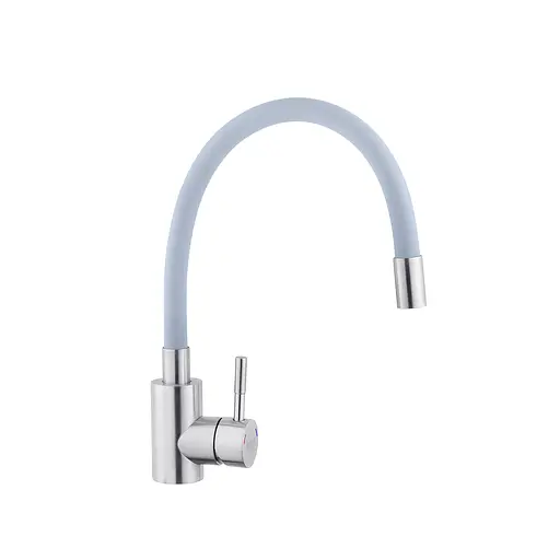 Смеситель для кухни с гибким изливом Kroner KRP Edelstahl Klassisch - ESG035GRA CV024354 Хром матовый - фото 1