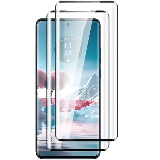 Защитное стекло DK для Motorola Edge 40 Neo Full Glue 3D 017301 black 2 шт.
